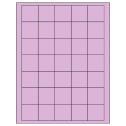 1.5" x 1.5" Pastel Purple Square Sheet Labels
