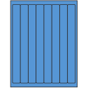 1" x 10" Fluorescent Blue Rectangular Sheet Labels