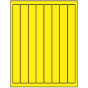 1" x 10" Fluorescent Yellow Rectangular Sheet Labels