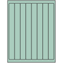 1" x 10" Pastel Green Rectangular Sheet Labels