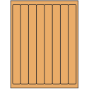 1" x 10" Pastel Orange Rectangular Sheet Labels