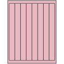 1" x 10" Pastel Pink Rectangular Sheet Labels