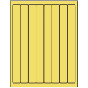 1" x 10" Pastel Yellow Rectangular Sheet Labels