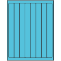 1" x 10" Turquoise Rectangular Sheet Labels