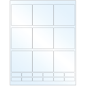 2.75" x 2.75" Crystal Clear Rectangular Sheet Labels