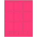 2.75" x 2.75" Fluorescent Pink Rectangular Sheet Labels