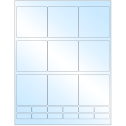 2.75" x 2.75" White Premium High Gloss Rectangular Sheet Labels