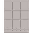 2.75" x 2.75" Gray Rectangular Sheet Labels