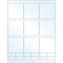 2.75" x 2.75" White Mid Gloss Rectangular Sheet Labels