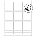 2.75" x 2.75" Blockout Rectangular Sheet Labels