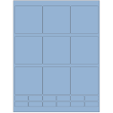 2.75" x 2.75" Pastel Blue Rectangular Sheet Labels