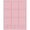 2.75" x 2.75" Pastel Pink Rectangular Sheet Labels