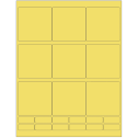 2.75" x 2.75" Pastel Yellow Rectangular Sheet Labels