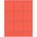 2.75" x 2.75" Red Rectangular Sheet Labels