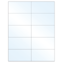 4.25" x 2.2" Crystal Clear Rectangular Sheet Labels