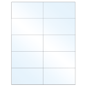 4.25" x 2.2" White Mid Gloss Rectangular Sheet Labels