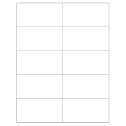 4.25" x 2.2" White Matte Litho Rectangular Sheet Labels