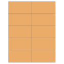 4.25" x 2.2" Pastel Orange Rectangular Sheet Labels