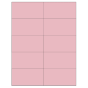 4.25" x 2.2" Pastel Pink Rectangular Sheet Labels