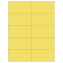 4.25" x 2.2" Pastel Yellow Rectangular Sheet Labels