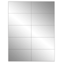 4.25" x 2.2" Silver Foil Rectangular Sheet Labels