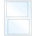 6.78" x 4.75" Crystal Clear Rectangular Sheet Labels