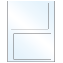 6.78" x 4.75" White Mid Gloss Rectangular Sheet Labels