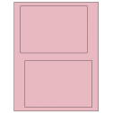 6.78" x 4.75" Pastel Pink Rectangular Sheet Labels
