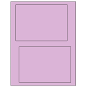 6.78" x 4.75" Pastel Purple Rectangular Sheet Labels
