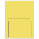 6.78" x 4.75" Pastel Yellow Rectangular Sheet Labels