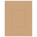 4.25" x 5.25" Brown Kraft Rectangular Sheet Labels