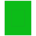 4.25" x 5.25" Fluorescent Green Rectangular Sheet Labels