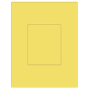 4.25" x 5.25" Pastel Yellow Rectangular Sheet Labels