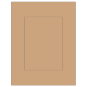 5" x 7" Brown Kraft Rectangular Sheet Labels