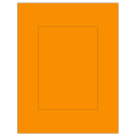 5" x 7" Fluorescent Orange Rectangular Sheet Labels