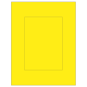 5" x 7" Fluorescent Yellow Rectangular Sheet Labels