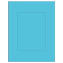 5" x 7" Turquoise Rectangular Sheet Labels
