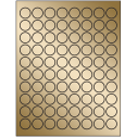 0.875" Gold Foil Circular Sheet Labels