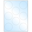 2.75" White Premium High Gloss Circular Sheet Labels