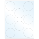 2.75" White Mid Gloss Circular Sheet Labels