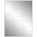 2.75" Silver Foil Circular Sheet Labels