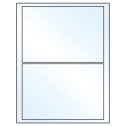 7.5" x 5.125" White Mid Gloss Rectangular Sheet Labels
