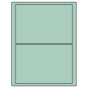 7.5" x 5.125" Pastel Green Rectangular Sheet Labels