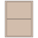 7.5" x 5.125" Pastel Tan Rectangular Sheet Labels