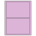 7.5" x 5.125" Pastel Purple Rectangular Sheet Labels