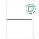 7.5" x 5.125" White Rectangular Sheet Labels - Removable Adhesive