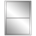 7.5" x 5.125" Silver Foil Rectangular Sheet Labels