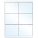 4" x 3.33" Crystal Clear Rectangular Sheet Labels