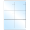 4" x 3.33" White Premium High Gloss Rectangular Sheet Labels