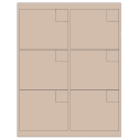 4" x 3.33" Pastel Tan Rectangular Sheet Labels